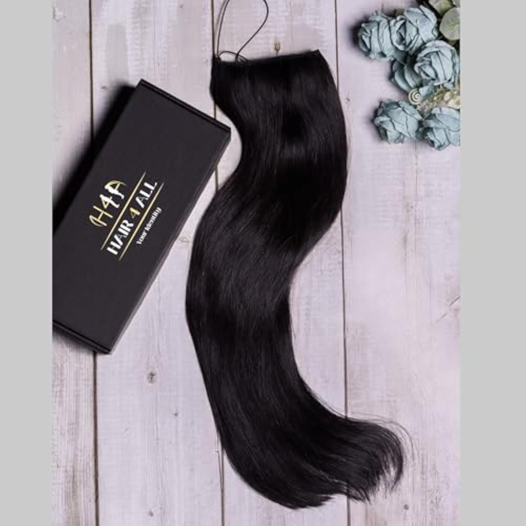 Halo Hair Extensions For Women, Light Brown, 24 Inch